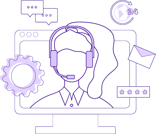 24/7 Technical Support Team - Always available to help